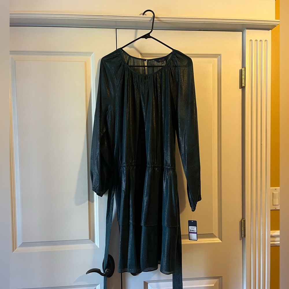 Jade Green Snake Print Dress